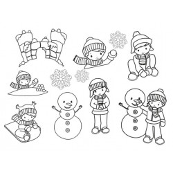 Stickdserie - Winterboys